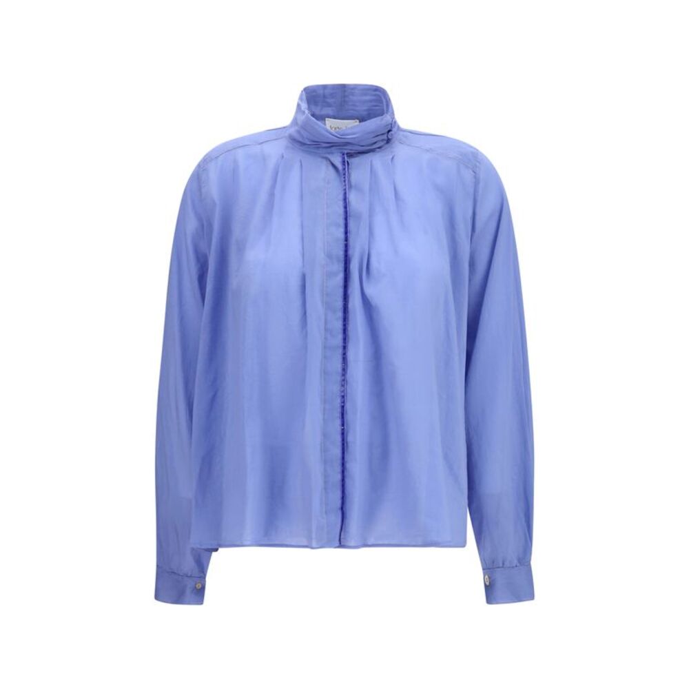 Forte_Forte Women Pleated High-Neck Blouse
